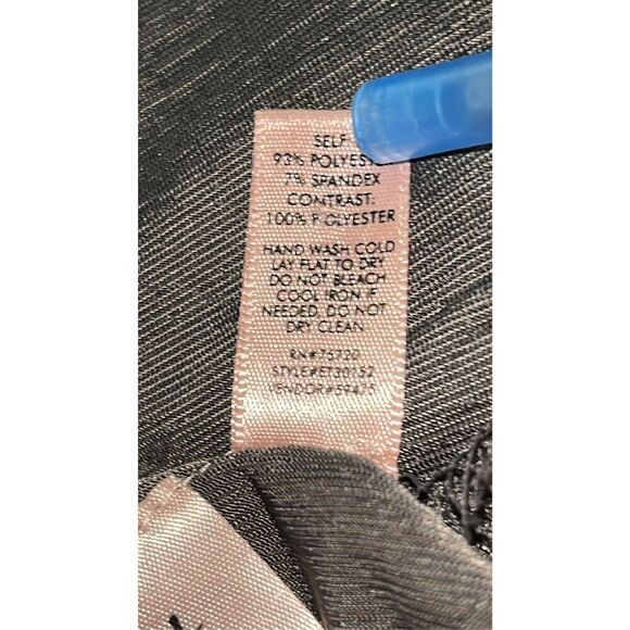 Willow Root Women’s Large Lace Trim Dark Gray Sleeveless Cami Camisole Top - Picture 7 of 8